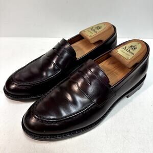 VERY GOOD Grant Stone x J. Crew Ludlow Penny Loafer Burgundy Bench Made 8.5 D